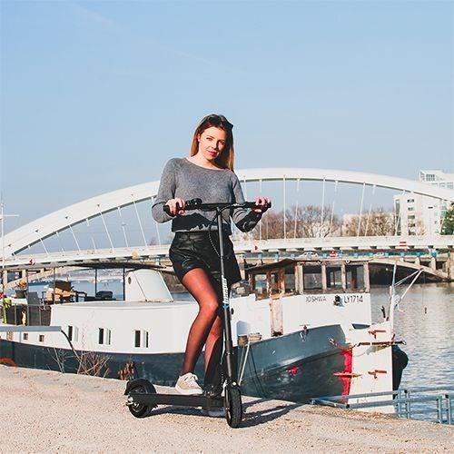 Trottinette Èlectrique - BEEPER - SPEED - 350W 6Ah - 8 - Noir/Bleu