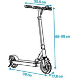 Trottinette électrique - BEEPER - SPEED - 350W 6Ah - 8 - Noir/Bleu