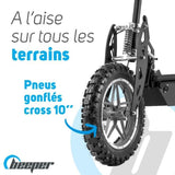 Trottinette Èlectrique BEEPER Cross FX1000-S - 1000 W - Pliable - Batterie Plomb - 36 V - Sans selle