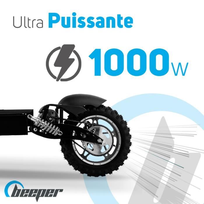 Trottinette Èlectrique BEEPER Cross FX1000-S - 1000 W - Pliable - Batterie Plomb - 36 V - Sans selle