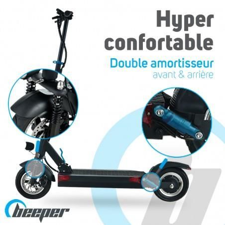 Trottinette Èlectrique pliable - BEEPER MAX FX10-G2-26 - 500W - 10 pouces - 48V - 26Ah