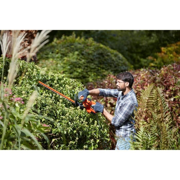 Taille-haies électrique filaire - BLACK&DECKER - BEHT201-QS - 420W - Lame 45cm