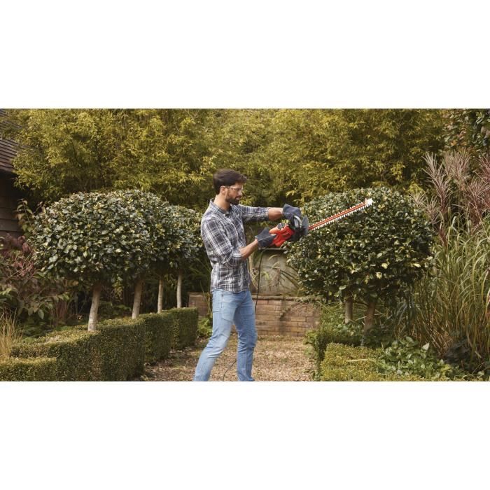 BLACK+DECKER Taille-Haies Filaire 500 W BEHTS301-QS 50 cm avec 2 PoignÈes et Garde - Lame AsymÈtrique Ecartement 22 mm