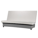 COMFORT BULTEX Banquette clic-clac 3 places - Tissu gris - Made in France - L 192 x P 95 cm - BEIJA