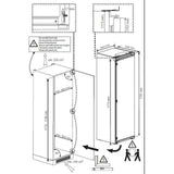 Congélateur armoire - BEKO - BFNA247E40SN - Intégrable - 6 tiroirs + 1 compartiment - 10 kg/24h - Classe E -  177,5x54x54,5