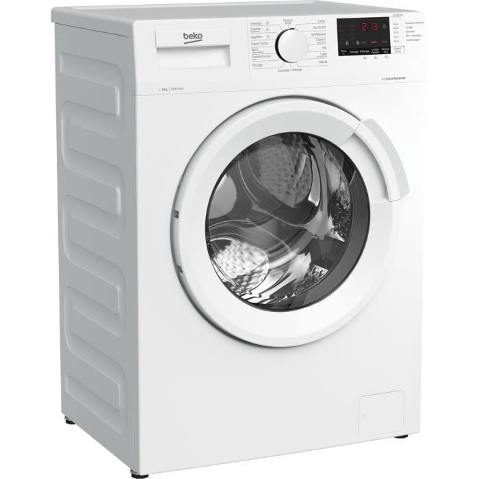 Lave-linge hublot BEKO b300 WTV95220W - 9 kg - Induction - L60cm - 1400 trs/min - Classe A - Blanc