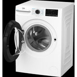 Lave-linge hublot BEKO Série b300 BM3WFU410411B - 10 kg - Induction - L60cm - 1400 trs/min - Classe A - Blanc