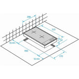 Plaque de cuisson Induction BEKO - 2 feux - L30 cm - HDMI32400DT