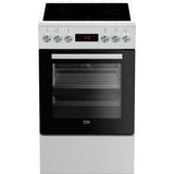 Cuisiniere vitrocÈramique - BEKO - FSE57302GWC - 4 feux - 50cm