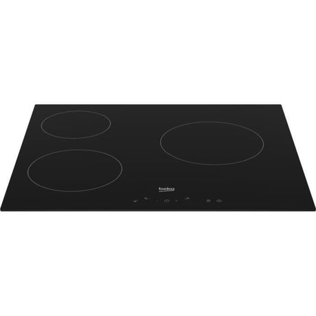Table de cuisson vitrocéramique - BEKO - 3 foyers - 60 cm - HIC63400