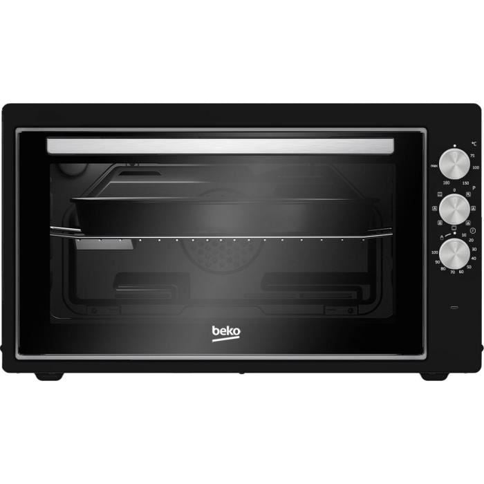 Mini-four - BEKO - BMF50B - 50 L - Multifonction - Chaleur brassée - 7 fonctions - 2400 W - Contre-porte plein verre amovible - Noir