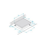Table de cuisson ŕ gaz - BEKO - 2 foyers - 30 cm - Inox - HDCG32220FX
