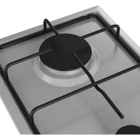 Table de cuisson ŕ gaz - BEKO - 2 foyers - 30 cm - Inox - HDCG32220FX