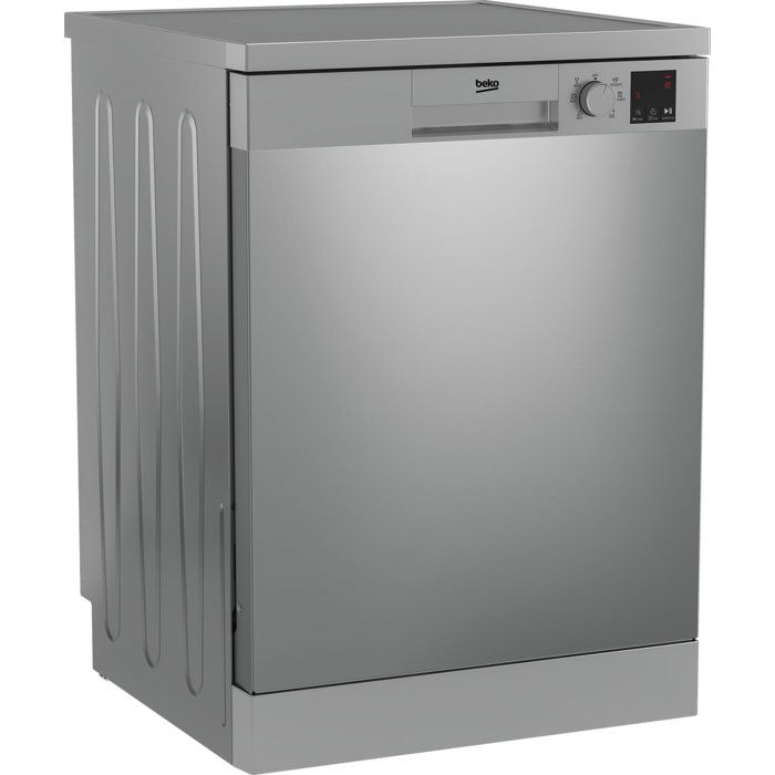 Lave-vaisselle pose libre BEKO Série b100 DVN06430X - 14 couverts - L60cm - 47 dB - Ouverture auto - Inox
