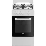 Cuisiniere a gaz - Beko - FSG522DWC - 4 foyers - 50 cm