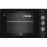 Mini-four - BEKO - BC30B - 30 L - Convection naturelle - 2 vitres - Contre-porte plein verre amovible - 3 fonctions - Noir