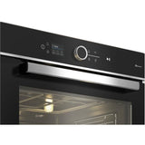 Four encastrable multifonction - Pyrolyse - BEKO - BBIM13500XPSW - Inox / Noir - Porte froide - 59,4 x 56,7 x 59,5 cm