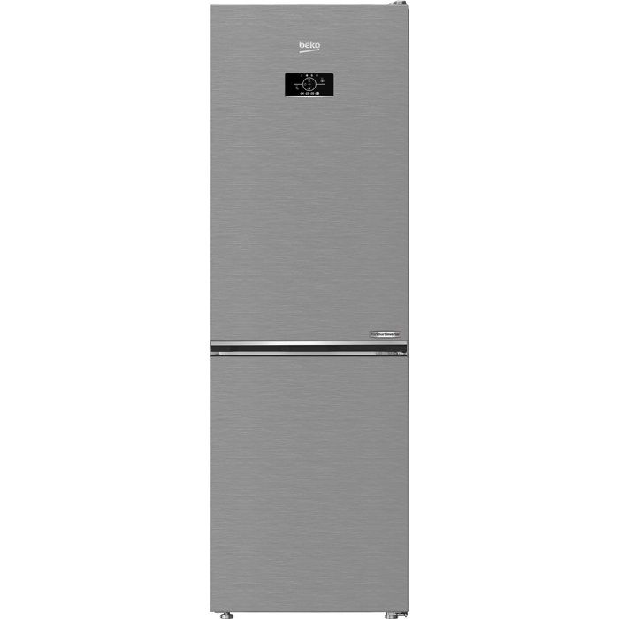 Réfrigérateur combiné - BEKO Série bPro500 - B5RCNE365HXB - 2 portes - 316 L - Classe D - 59,5 x 66,3 x 186,5 cm - Métal brossé