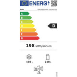Réfrigérateur combiné - BEKO Série bPro500 - B5RCNE365HXB - 2 portes - 316 L - Classe D - 59,5 x 66,3 x 186,5 cm - Métal brossé
