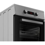 Cuisiniere induction - BEKO - FSM58301XCDT - 3 foyers - 9200 W - 60 cm - Inox