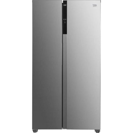 Réfrigérateur Américain - BEKO - GNO5323XPN - 532 L - Froid ventilé - Ecran sur la poignée - Classe D -  177x91x67 - Inox
