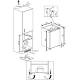 Réfrigérateur BEKO - B1854N - Table top - intégrable - 110 L (97L+13L) - 86x55x55 cm