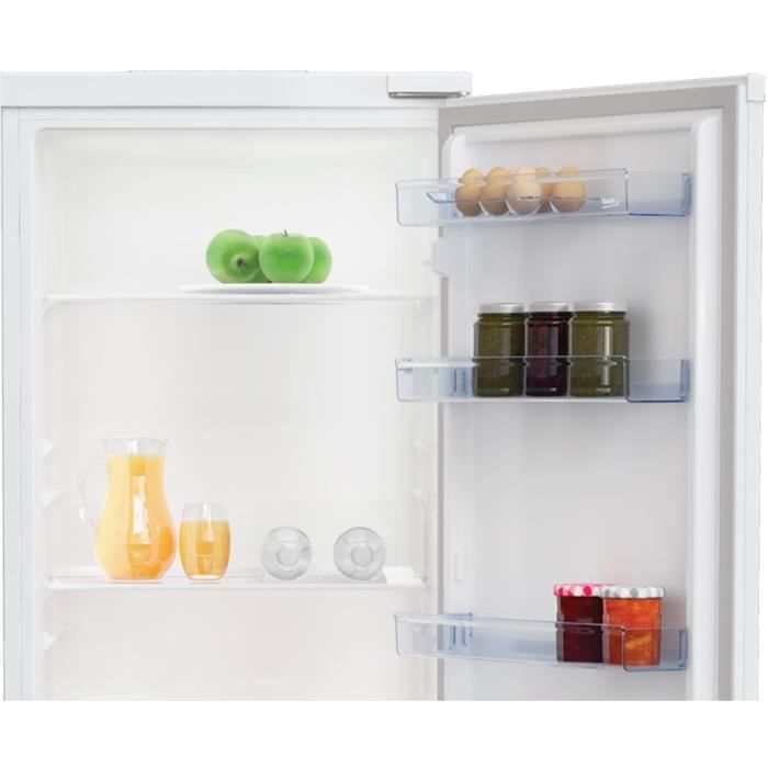 Réfrigérateur monoporte intégrable BEKO BSSA315K4SN - 309L - Blanc