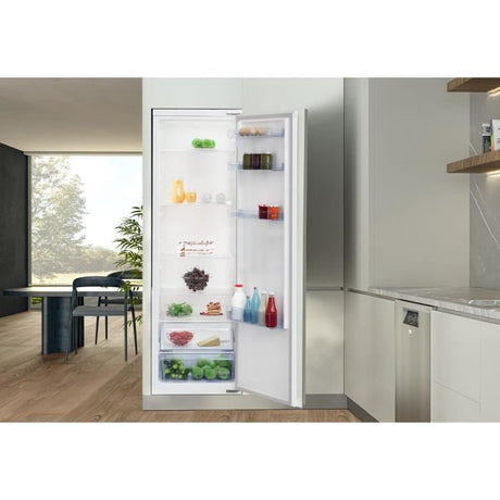 Réfrigérateur monoporte - BEKO - BSSA315K4SN - Intégrable - 309 L - Classe E - Clayette porte bouteille - 185,4x57,5x60