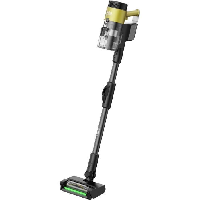 BEKO VRT97325VY - Aspirateur Balai sans Fil avec station de Vidange - 150 AW - Brosse Adaptedge auto-demelante