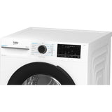 Lave-linge hublot BEKO BM3WFU410211B - 10 kg - Induction - 60 cm - 1200 trs/min - Blanc