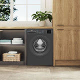 Lave-linge hublot BEKO bPRO 500 BM0WU38411FB - 8 kg - 1400 trs/min - Classe A - Noir