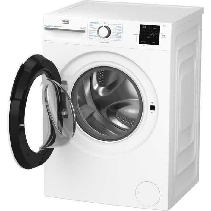 Lave-linge hublot BEKO LLFT310411 - 10 kg - L60cm - 1400 trs/min - Classe A - Blanc