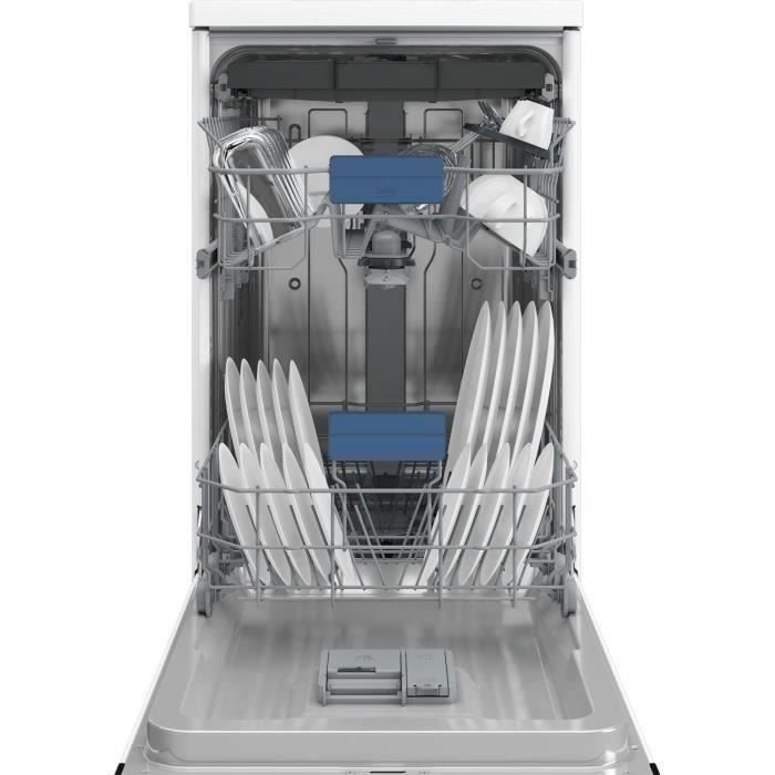Lave-vaisselle pose libre BEKO BDFS26041WQ - 10 couverts - Induction - 45 cm - 45 dBA - Blanc