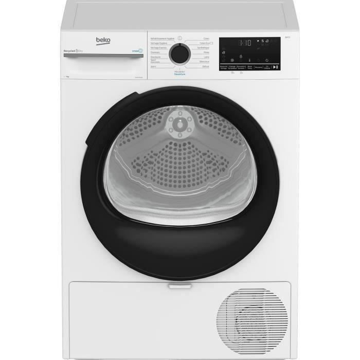 Seche-linge pompe a chaleur BEKO b300 D3H27493W - 7 kg - Induction - L60cm - Capteur d'humidité - Blanc