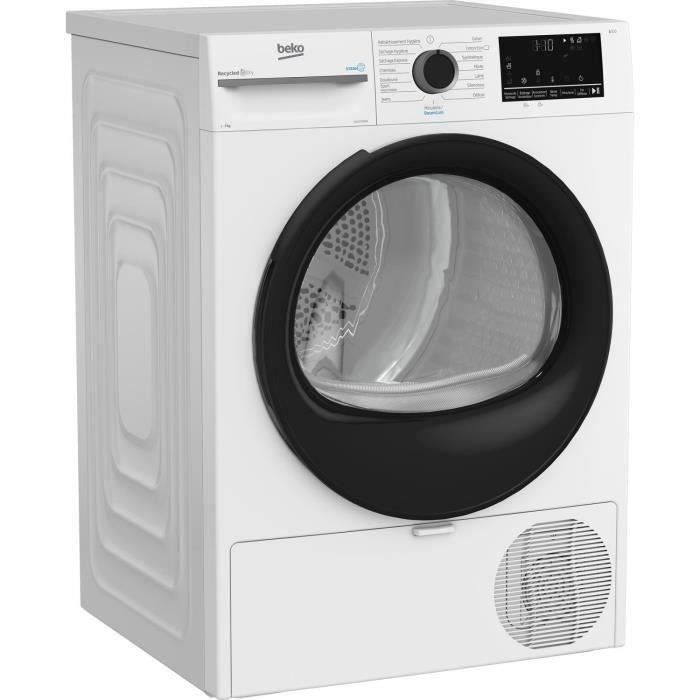 Seche-linge pompe a chaleur BEKO b300 D3H27493W - 7 kg - Induction - L60cm - Capteur d'humidité - Blanc
