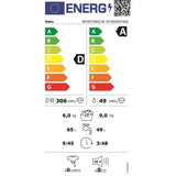 Lave-linge séchant BEKO BM3DT49601W - 9 / 6 kg - Induction - L60cm - 1400 trs/min - Blanc