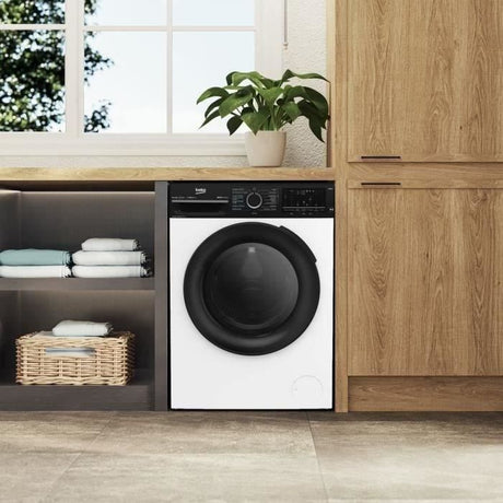 Lave-linge séchant BEKO BM3DT49601W - 9 / 6 kg - Induction - L60cm - 1400 trs/min - Blanc