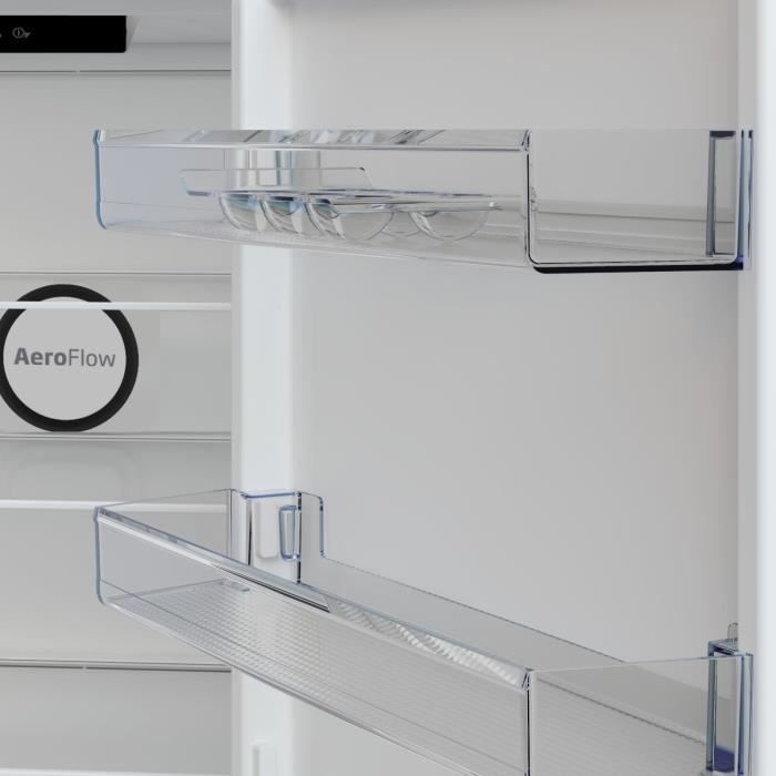 Réfrigérateur combiné - BEKO - B3RCNA345HW1 - 301 L - Ventilé -  HarvestFresh - Porte bouteille - Classe D -186.5x59.5x66.3 - Blanc