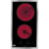 Table de cuisson BEKO HDMC32400TX - 2 foyers vitrocéramique - Commandes tactiles - Noir - Minuterie intégrée