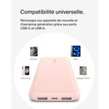 Batterie externe - BELKIN - 10 000 mAh - Rose