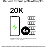 Batterie externe - BELKIN - 20 000 mAh - USB-A & USB-C - 15 W - Noir