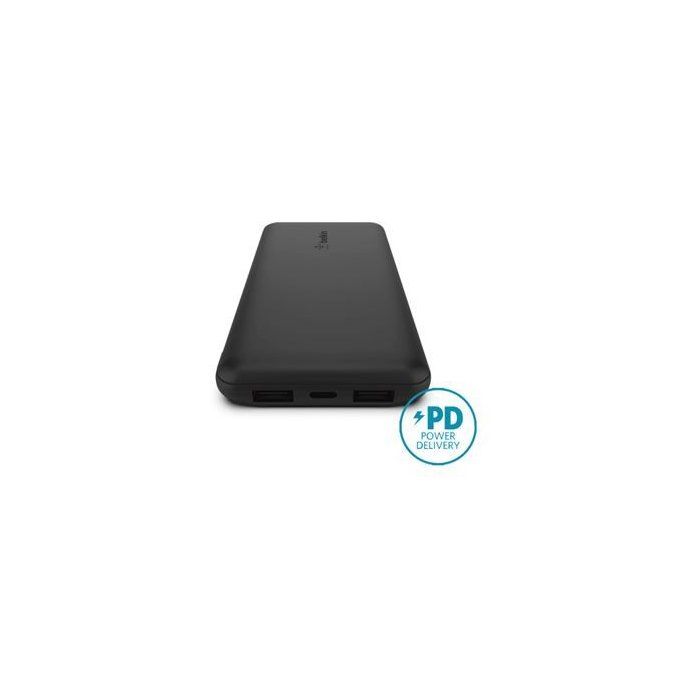Batterie externe - BELKIN - 20 000 mAh - USB-A & USB-C - 15 W - Noir