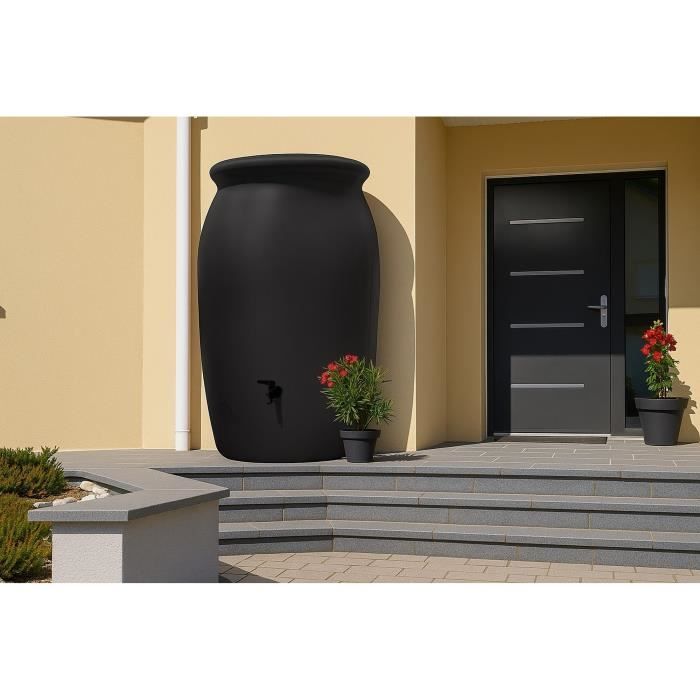 Récupérateur d'eau - BELLI - Toscan - 2000 litres - Anthracite