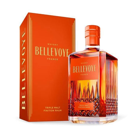 BELLEVOYE Orange - Whisky Triple Malt - Whisky Français Bellevoye - 40 % Alcool - Origine : 100 % France - 70 cl