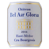 Château Bel Air Gloria 2016 Haut Médoc Cru Bourgeois- Vin rouge de Bordeaux
