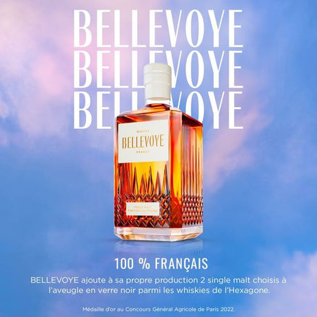 BELLEVOYE - BLANC - Whisky - Triple Malt - Origine : France - 40 % alcool  - bouteille 70 cl