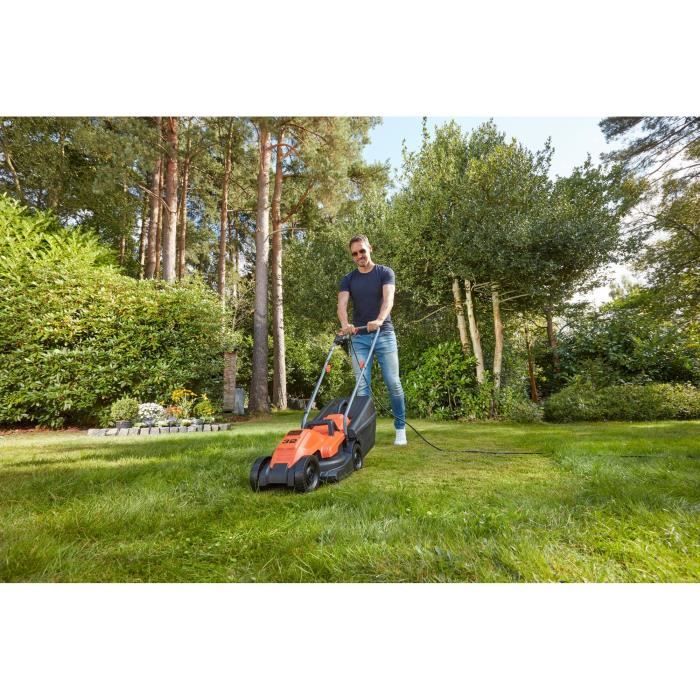 Tondeuse électrique filaire - BLACK&DECKER - BEMW451-QS - 1200W - 32cm de coupe