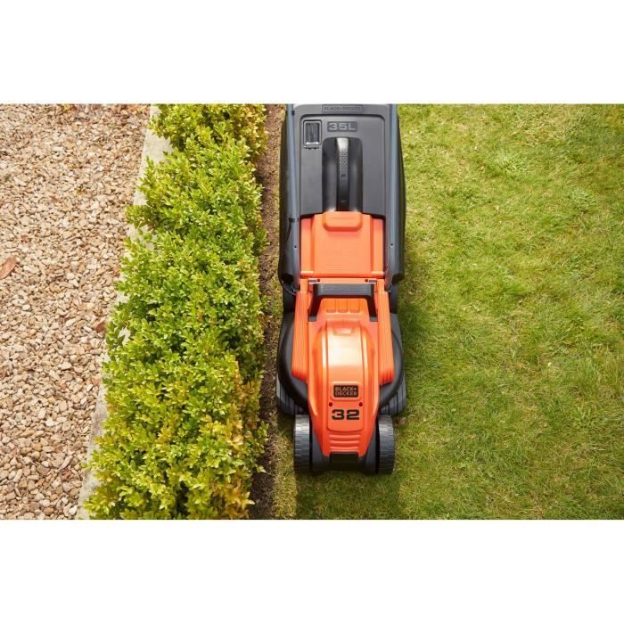 Tondeuse électrique filaire - BLACK&DECKER - BEMW451-QS - 1200W - 32cm de coupe