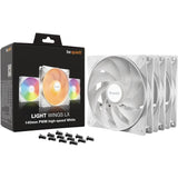 BE QUIET! - Light Wings LX - Ventilateur Boîtier - BL131 - 140 mm - PWM high - Speed White Triple - Pack