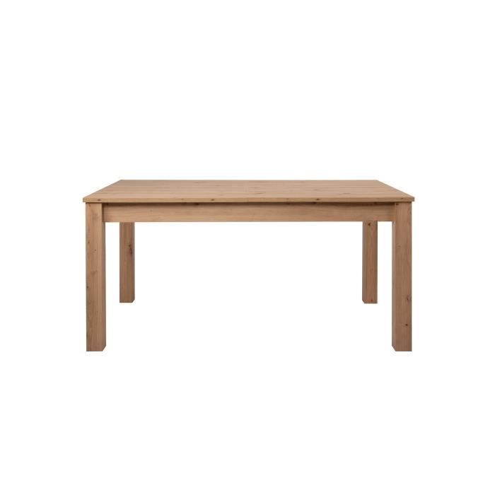 Table a manger extensible 6-10 personnes - Rectangulaire - MDF - Industriel - Bergen - L 160-200 x P 75 x H 90 cm